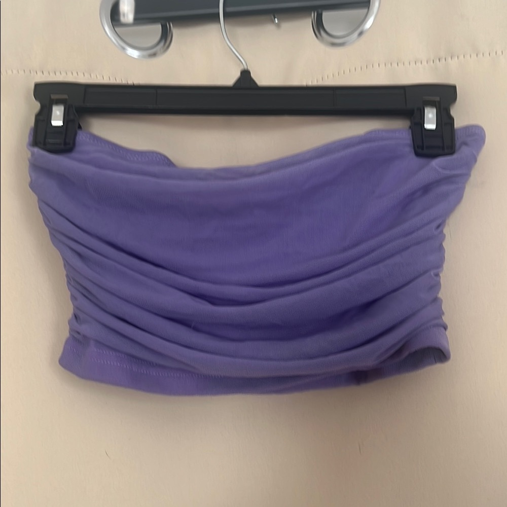 Purple Lavender Cropped Tube Top